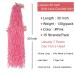 Leeven 30 Inch Pink Soft Locs Crochet Hair - BoHo Goddess Butterfly Locs - 15 Strands Pre Looped Distressed Faux Locs - Curly Synthetic Braids for Women - Pack of 1 - Buy Online on SooperMarket.com