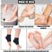 Jootuepo Gel Socks - 3 Pairs Soft Open Toe Heel Socks for Cracked Skin - Foot Care Treatment (Black) - Buy Online on SooperMarket.com