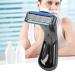Manual Shaver for Men - Waterproof Six-Blade Portable Shaver for Office Use (Black) - Buy Online on SooperMarket.com