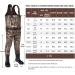 HISEA Kids Neoprene Chest Waders with Insulated Boots - Brown | Duck Hunting Waders for Boys & Girls Ages 6/7 - Buy Online on SooperMarket.com