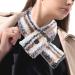 Vesone neck heating pillow - heated scarf with three temperature settings |Nack warmer heating pillow outdoor warming collar men girls women cream white striped