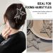 Silver Star Metal Hair Claw Clip - Stylish Hair Barrette for Women and Girls - Buy Online on SooperMarket.com