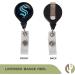 Seattle Kraken NHL Team Retractable Badge Holder Ticket Clip Reel ID - Buy Online on SooperMarket.com