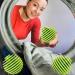 Dryer Balls Laundry - Anti-Winding Machine Ball Soft Washing Balls | TPR Flexible Reusable Softener Ball For Washing Machine Quick Drying Green - Buy Online on SooperMarket.com