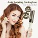 Rotating Curling Iron - Anti-Scald Automatic Curler 1.25 Inch | Adjustable Heat & Fast Heating | Safe Hair Styling Tool (White - Buy Online on SooperMarket.com