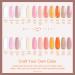 Lavender Violets 12-Colours Acrylic Powder Nail Kit with DIY Art Tools - N963A Sunset Rose Gold - Buy Online on SooperMarket.com