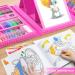 272 Piece Art Supplies Set for Teens - Deluxe Gift Box with Trifold Easel, Drawing Pad, Pastels, Watercolors, Crayons, Pencils - Perfect for Girls and Boys - Pink - Buy Online on SooperMarket.com