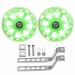 Houseen Training Wheels for Kids Bike, 1 Pair LED Flash Mute Bikes Training Wheels Children's Bicycle Adjustable Stabiliser Support Wheels for 12-20 Inch Kids Boy Girls Bikes, Including Components