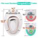 Heavy Duty Elongated Toilet Seat with Built-in Potty Training Seat - Slow Close, Never Loosen, Ergonomic Design - Space Saving Toddler Toilet Seat (18.6 x 14.2 x 2.5) - Buy Online on SooperMarket.com