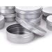 4oz Aluminum Tin Jar Refillable Containers - 12 Pack | 120ml Round Tin Bottle for Cosmetic, Lip Balm, Cream - Buy Online on SooperMarket.com
