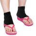 Soft Gel Heel Socks for Dry Hard Cracked Skin - Moisturizing Day/Night Care - 3 Pairs (Black) | Ventilated Open Toe Design - Buy Online on SooperMarket.com