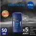 NIVEA Fresh Active Stick Deodorant 50ml - Pack of 3 | Anti-Transpirant | Ergonomic Design - Buy Online on SooperMarket.com