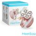 Meeteasy Electric Leg Shaver for Women - Rechargeable Painless Lady Razor - Cordless Bikini Trimmer in Gold - Buy Online on SooperMarket.com