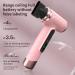 Cordless Hair Dryer 15000mAh 200W High Speed Mini Ionic Blow Dryer Low Noise & 2 Mode with Temp Display for Home Dormitory Travel Keyboard Electronics Cleaning (Pinkish) - Buy Online on SooperMarket.com