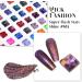 Lavender Violets 15ml Gel Nail Polish - Purple Irregular Sequins Golden Fireworks Colour - Salon Quality UV LED Soak Off Manicure Pedicure - Milky Way A0685 - Buy Online on SooperMarket.com