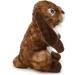 Zappi Co Brown Bunny Rabbit Plush Toy (20cm) - Eco-Friendly Safari Animals Series, 100% Recycled Material - Buy Online on SooperMarket.com