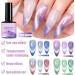 Holographic Gel Polish Glitter Cat Eye Gel Nail Polish Temperature Colour Changing UV Gel Polish Set with Neon Effect Soak Off Magnetic Nail Polish Nail Art Gift for Women - Buy Online on SooperMarket.com