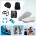 Ziitop Unisex Water Shoes for Men & Women - Quick-Dry Barefoot Beach Pool & Hiking Footwear (EU Sizes 36-46) - Light & Soft Surf Shoes in White Gray - Buy Online on SooperMarket.com