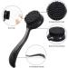 Black Charcoal Facial Cleansing Brush Set - 2Pcs Manual Face Brushes for Deep Cleansing, Exfoliating Pores, Massage, Makeup Removal and Skin Care - Buy Online on SooperMarket.com