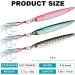 TRUSCEND Saltwater Jigs Fishing Lures with Flat BKK Hooks - Sea Fishing Spoon Lure for Tuna, Salmon, Grouper - Slow Pitch, Knife, Vertical Jigs - Bass Blade Bait 10g-160g G1-3.8 -2.1oz - Buy Online on SooperMarket.com