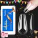 Beetles Medium Coffin False Nails Tips 500Pcs Fake Gel Tips Acrylic Press on Nails Clear Artificial False Nails Need Nail Glues for Acrylic Nail/Dip Powder Nails/Poly Extension Gel Nail Art DIY Home A1-Medium Coffin