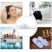 Elcoho 12 Pairs Open Toe White Spa Slippers for Spa, Party, Hotel, Travel - Unisex Men and Women - Buy Online on SooperMarket.com