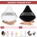 12 Pcs Powder Puff Makeup Puff Triangle Powder Puff Soft Powder Sponge Reusable Makeup Triangle Sponges with Strap for Loose Powder Body Cosmetic Foundation Wet Dry Makeup Tool Black and White - Buy Online on SooperMarket.com