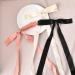 Hair Ribbon Bow Clip for Women Tassel Ribbon Bowknot Hair Clips With Long Tail Hair Bow for Girls Hair Bow Ties Long Silk Ribbon for Hair Barettes Accessories for Wedding Party Decoration
