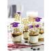 24Pcs Graduation Cupcake Toppers Graduation Cupcake Picks for Cupcake Food Decorations - Class of 2024 Graduation Cupcake Toppers Supplies (Purple & God) - Buy Online on SooperMarket.com