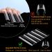 360Pcs XXL Extra Long Clear Nail Tips for Acrylic Nails - 12 Sizes, Half Cover Tapered Square Straight Fake Nails for Nail Salon Home DIY Nail Art - 360PCS XXXL Square - Buy Online on SooperMarket.com