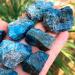 50g/Bag Natural Crystal Blue Apatite Rough Stone Raw Gemstone Mineral Specimen Irregular Crystal Stone Blue Apatite 50g(2-4pc) Blue Apatite 50g(2-4pc) - Buy Online on SooperMarket.com