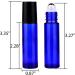 Inice 24 Count Cobalt Blue Glass Roller Bottles for Essential Oils - 10ml - Buy Online on SooperMarket.com
