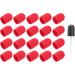 Nail Art Sanding Cap Set - Manicure Pedicure Tool for Home Salon (Red) - 16 x 25mm - Buy Online on SooperMarket.com