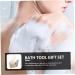 Buy 1 Set Bath Shower Loofah Pouf for Kids - Exfoliating Cleaning Gloves & Sponge Kits - Perfect Foot Care & Skincare Products - Buy Online on SooperMarket.com