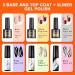 ERARROW 30 Pcs Gel Nail Polish Set Nail Polish 24 Colors Popular Nail Art Colors UV LED Soak Off Nail Gel Kit with Glossy & Matte Top Coat Base Coat and Painted Gel - Buy Online on SooperMarket.com