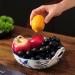 Fruit Basket Bowl Fruit Plate Home Round Ceramic Fruit Bowl Living Room Dining Room Kitchen Desktop Porcelain Fruit Dish Hollow Candy Bowl Fruit Bowls (Color : B) - Buy Online on SooperMarket.com