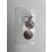 Customizable Brown Dog Pocket with Push Button Engraving - Round Pear Design | Synthetic Leather | Double-Sided Engraving | 30mm Diameter | Perfect for Pet Lovers - Buy Online on SooperMarket.com