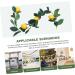 HOMSFOU 3 Pcs Simulation Lemon Rattan Lemon Vines Decorative Fruit Artificial Lemon Artificial Vines Garland Summer Garland for Mantle Lifelike Fruit Decoration Wedding Plant Stem Plastic Yellowx3pcs 100x10cmx3pcs - Buy Online on SooperMarket.com