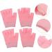 HAPINARY 2 Pairs Gel Gloves Half Finger Gloves Fingerless Moisturizing Gloves for Dry Hands Skin Care Gloves Comfortable Gloves Cotton Moisturising Gloves at Night Lotion Miss Dipping Pink - Buy Online on SooperMarket.com