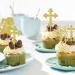 Rsstarxi 24 Pack God Bless and Cross Cupcake Toppers Glitter Angel Christening Babyshower Girl Baptism Cupcake Picks Decorations for First Communion Baptism Party Cake Decorations Gold - Buy Online on SooperMarket.com