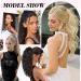 PORSMEER Ponytail Extension 18 Inch Claw Multi Layered Clip on Ponytail Extension for Women Long Curly Wavy Hair Extensions Natural Fluffy Synthetic Clip in Hairpiece for Daily Use (Chocolate Brown) - Buy Online on SooperMarket.com