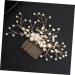 Angoily Tiara Bride Insert Comb Women Hairpin Bridal Headdress Wedding Miss Hair Comb - Buy Online on SooperMarket.com