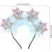 Christmas Snowflake Headbands Glitter Tinsel Headbands Sparkling Christmas Hair Hoop Headpiece Xmas Holiday Favors for Women Costume Pink - Buy Online on SooperMarket.com
