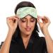 Haskirky Light Blocking Eye Mask | Adjustable Breathable Adult Men and Women | Ideal for Travel, Yoga, Meditation - Dragonflies Design - Buy Online on SooperMarket.com