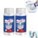 Toilet Unclogging Deodorizer Powerful Pipe Dredging Agent Pipeline Dredging Agent Toilet Bowl Clog Remover All-purpose Drain Cleaner for Kitchen Toilet (2 Pcs)