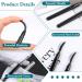 3 Pieces Eyelash Comb Mascara Bars Eyelash Separator Brush Eyelash Definer with Dust Cover Black Eyebrow Brush and Eyelash Separation Tool for Separating Eyelashes - Buy Online on SooperMarket.com