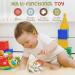 Zooawa Baby Teether - BPA-Free Silicone Sensory Toy for Teething Relief | Rattles & Chew Toy for 3-6 Months+ - Easy-to-Hold Beige - Buy Online on SooperMarket.com