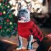 KYEESE Christmas Dog Sweater - Reindeer Design with Leash Hole for Small to Medium Dogs - Red Buffalo Check Pet Apparel - Large Size (11-19lbs) - Buy Online on SooperMarket.com
