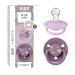 BIBSE de Lux Schnuller 2-pack BPA-free cherry shape nipple.Silicone manufactured in Denmark unit size (0-36 months) Chamomile Lawn Mauve Unity size (2 Series Pack) Chamomile Lawn Mauve