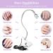 Saviland UV Lamp for Gel Nails - Flexible Mini LED Nail Dryer with Clip | Rotatable 3W Nail Art Lamp for Perfect Gel Hardening - Buy Online on SooperMarket.com
